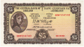 Ireland, Republic Of 2 5 Pounds, Prefix 67W, 3.5.1954